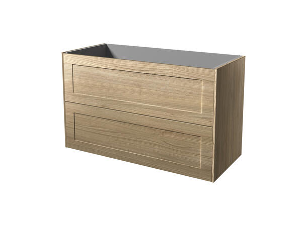 Roma servantskap 100 cm Lys Eik - Ramme 