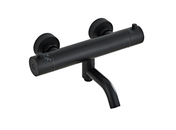 Sora badekartermostat Sort Matt 