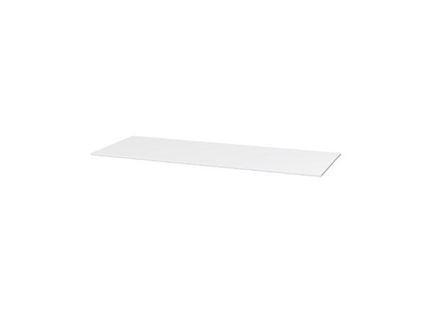 HPL benkeplate - 120 x 46 cm Hvit Matt 