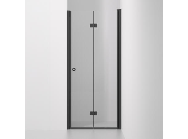 Nisjedør Leddet - Høyre 71 - 76 cm - Sort Matt 