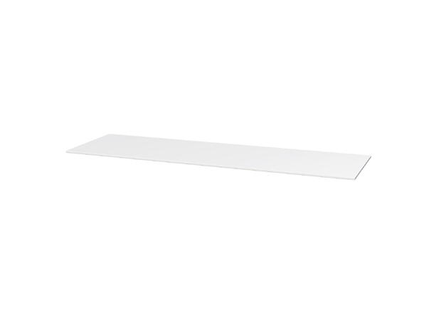 HPL benkeplate - 150 x 46 cm Hvit Matt 