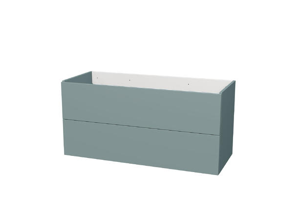 Milano Servantskap 120 cm Dobbel Aqua Marino Matt 