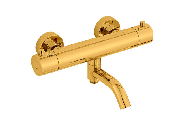 Sora badekartermostat Polert Gull 