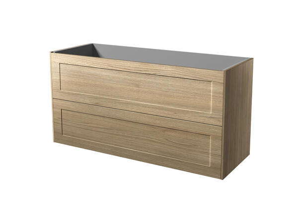 Roma servantskap 120 cm Lys Eik - Ramme 