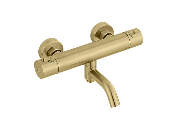 Sora badekartermostat Børstet Champagne Gull 