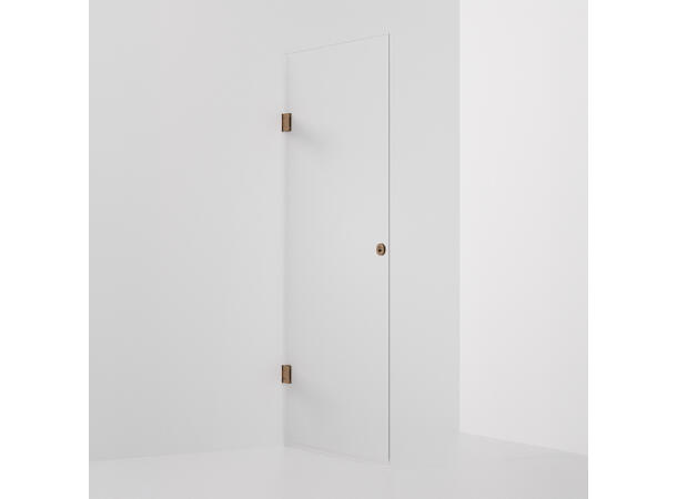 Form dør 100 x 198 cm - Klar Polert Kobber 