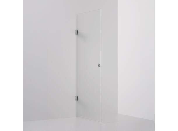 Form dør 90 x 198 cm - Klar Krom 