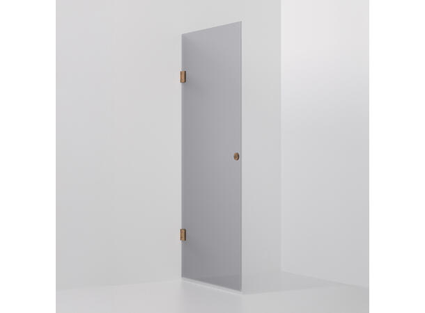 Form dør 90 x 198 cm - Sotet Børstet Kobber 