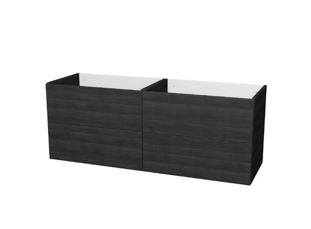 Milano Servantskap 150 cm Dobbel Eik Antrasitt (840) 