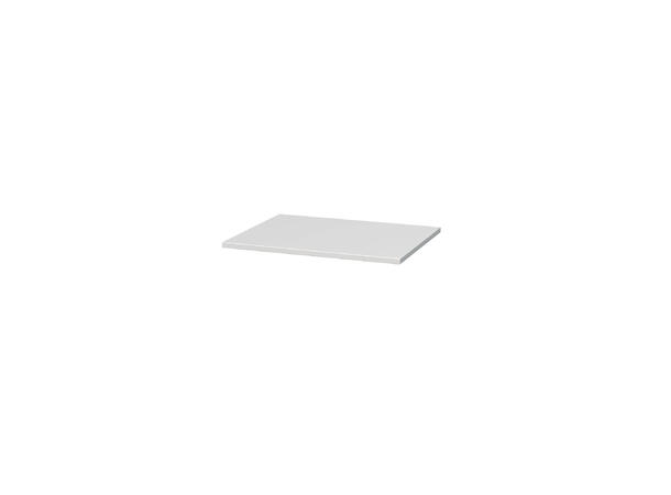 Milano Topplate 60 cm Hvit Høyglans 