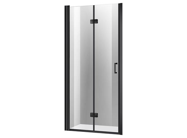 Nisjedør Leddet - Venstre 71-76cm - Sort Matt 