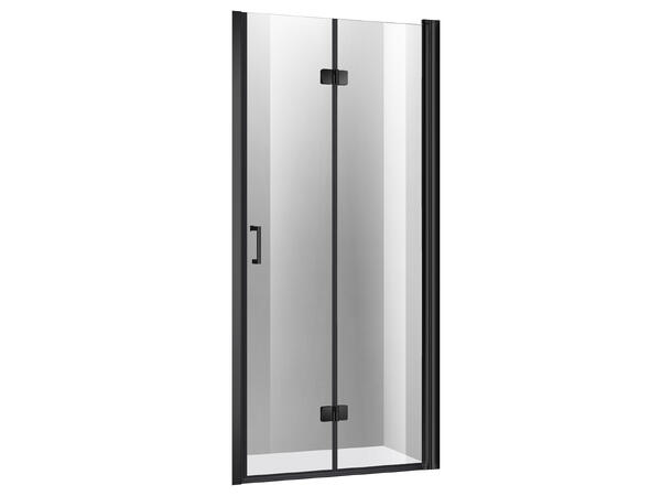 Nisjedør Leddet - Høyre 71-76cm - Sort Matt 