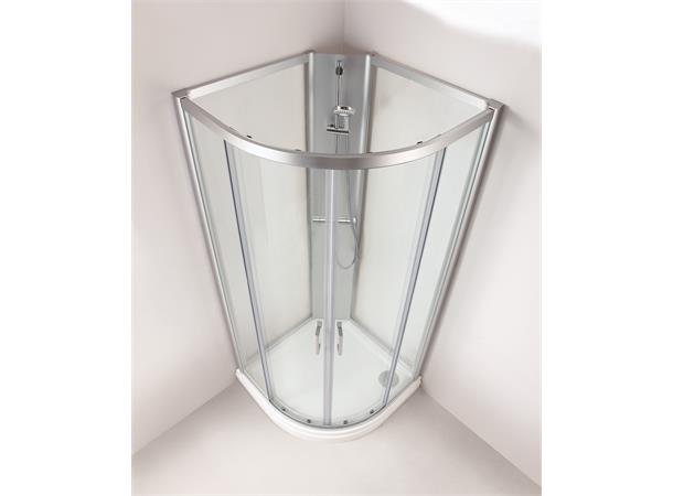 Quick Lux Dusjkabinett 100x100x212cm - Hvit