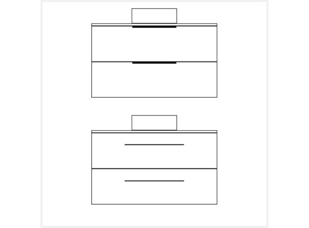 Milano Servantskap 100cm m/benkeplate - Ask Drivved 