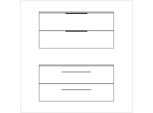 Milano Servantskap 120cm m/servant - Ask Drivved 