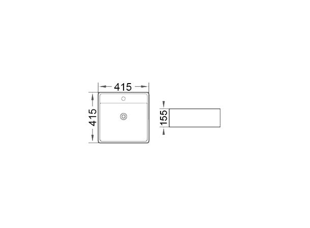Modena Bolleservant 41,5x41,5x15,5 cm